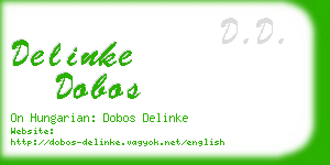 delinke dobos business card